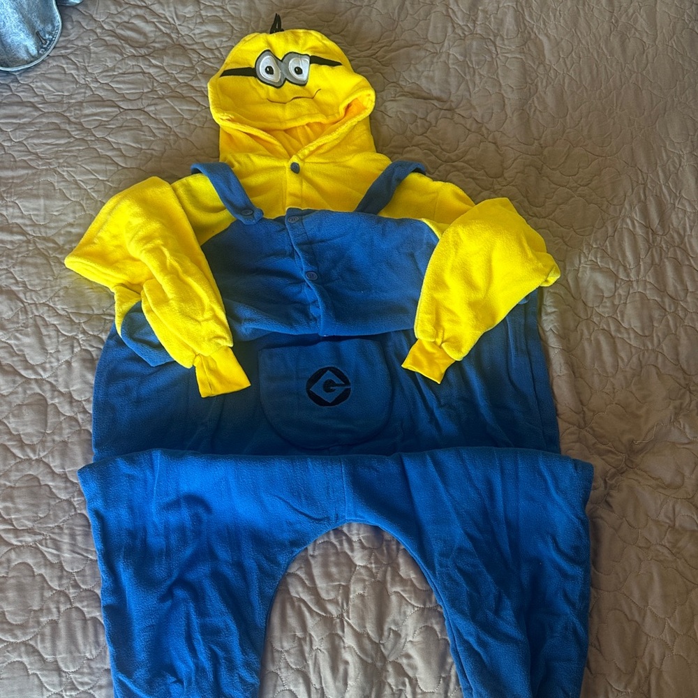 Yellow and Blue Minion Costume Onesie